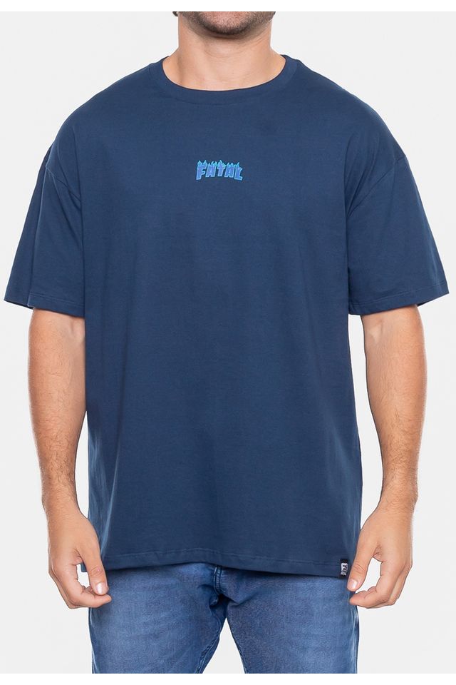 Camiseta-Fatal-Oversize-Flame-Marinho-Navy-Hipnose
