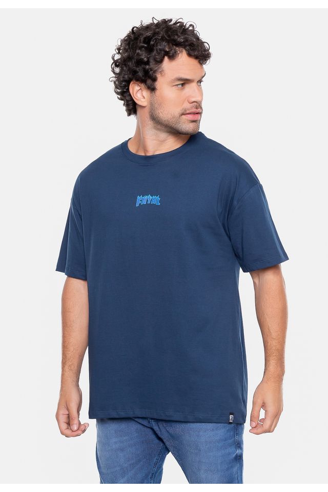 Camiseta-Fatal-Oversize-Flame-Marinho-Navy-Hipnose