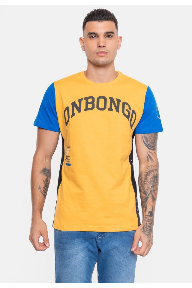 Camiseta-Onbongo-Especial-Mosaico-Brazil-Amarela-Queimado