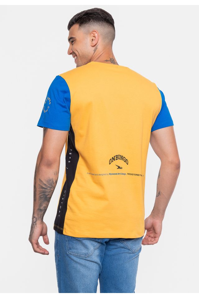 Camiseta-Onbongo-Especial-Mosaico-Brazil-Amarela-Queimado
