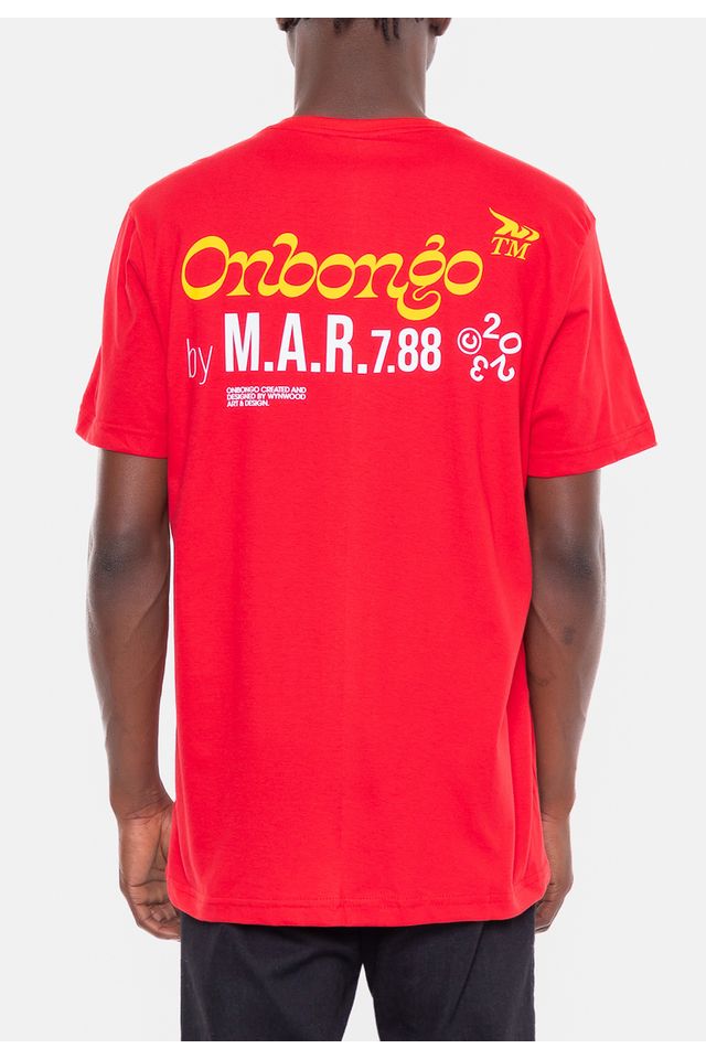 Camiseta-Onbongo-Beach-Vermelha-Dalila
