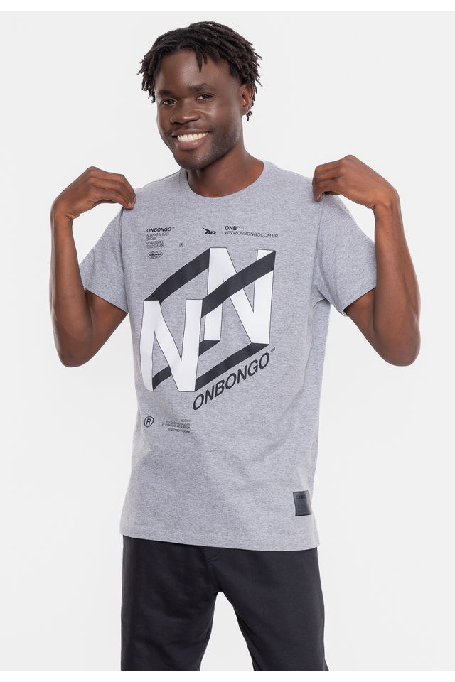 Camiseta-Onbongo-Dimention-Cinza-Mescla