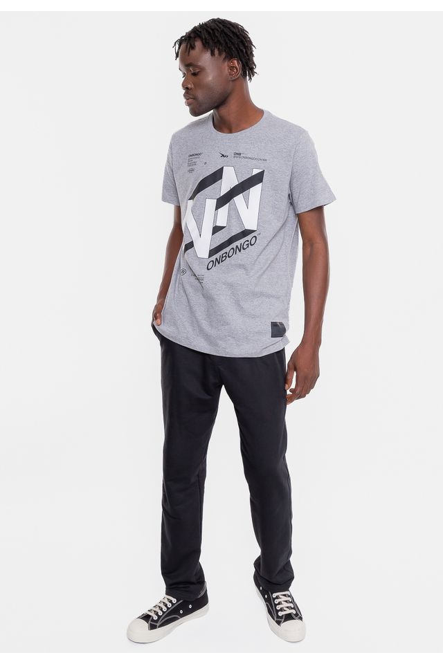 Camiseta-Onbongo-Dimention-Cinza-Mescla