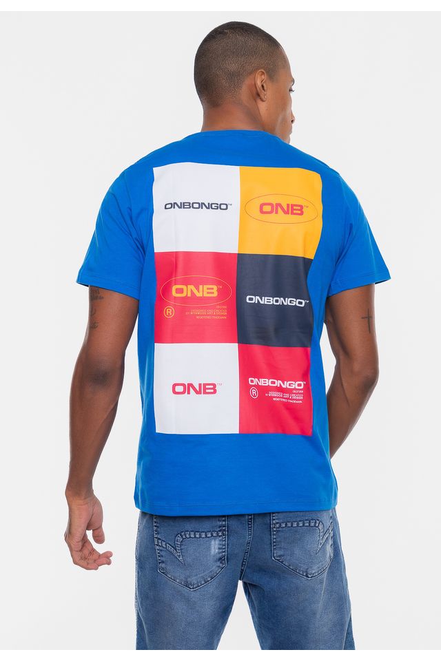 Camiseta-Onbongo-Lettering-Azul