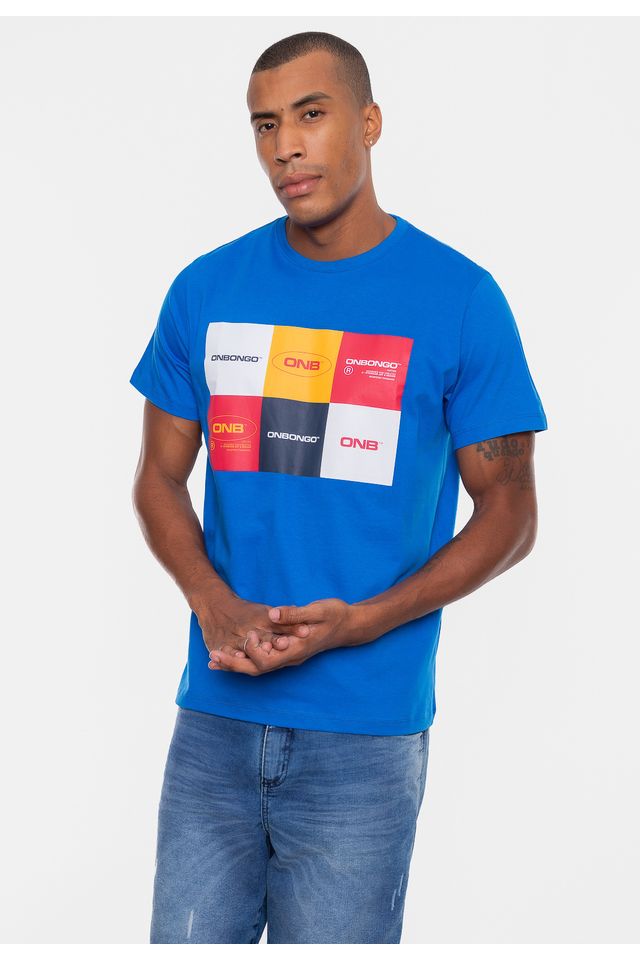 Camiseta-Onbongo-Lettering-Azul