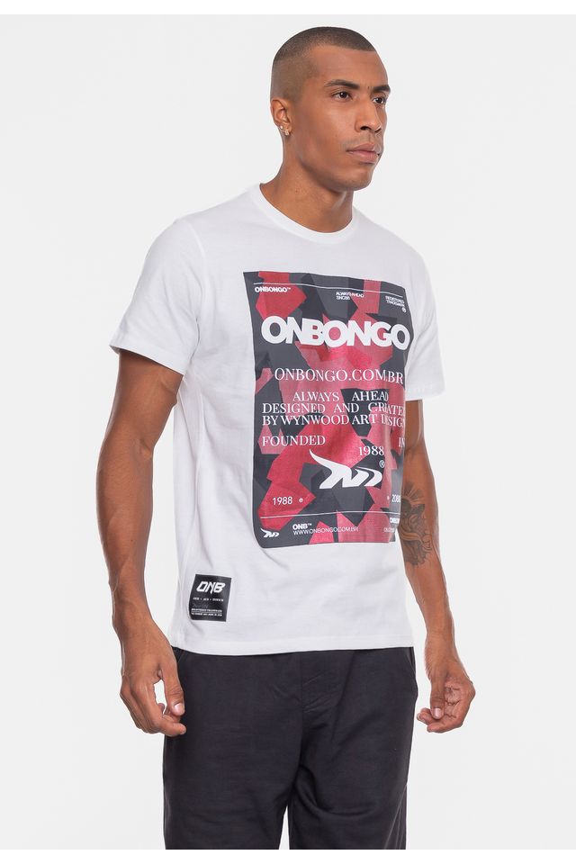 Camiseta-Onbongo-Camo-Branca
