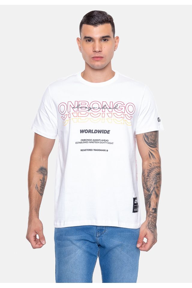 Camiseta-Onbongo-Replay-Branca