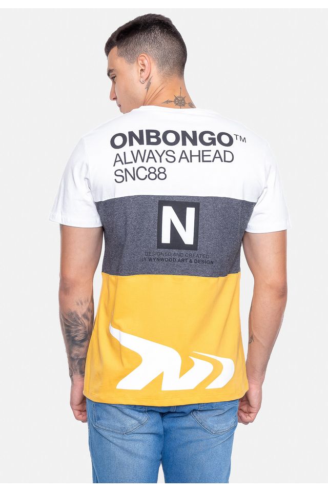 Camiseta-Onbongo-Blocks-Amarela-Mostarda
