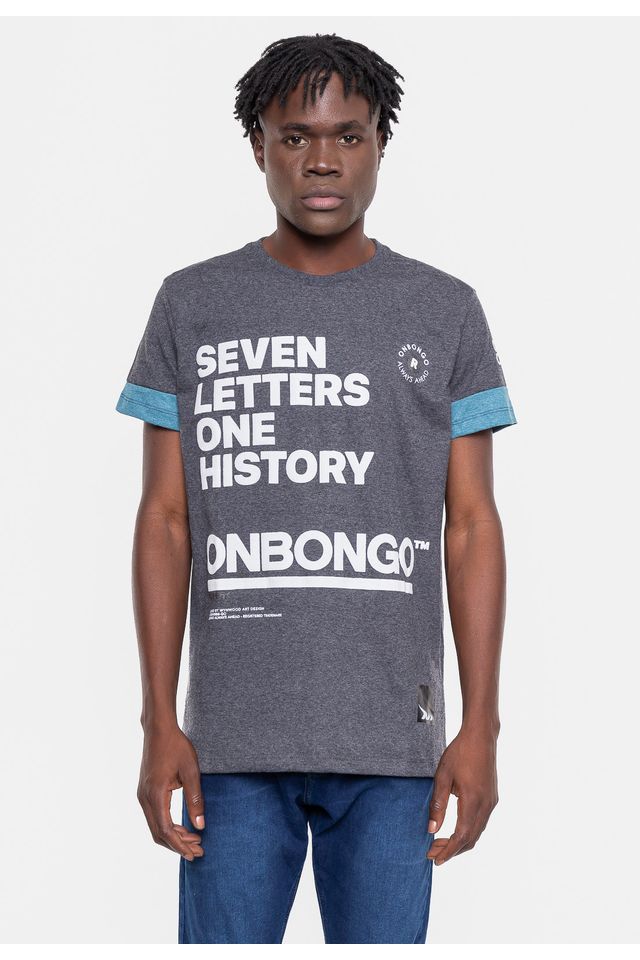 Camiseta-Onbongo-Seven-Preta Camiseta-Onbongo-Seven-Preta