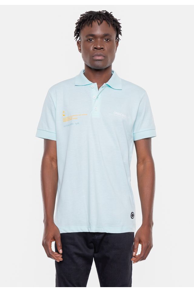 Camisa-Polo-Onbongo-Piquet-Azul Camisa-Polo-Onbongo-Piquet-Azul
