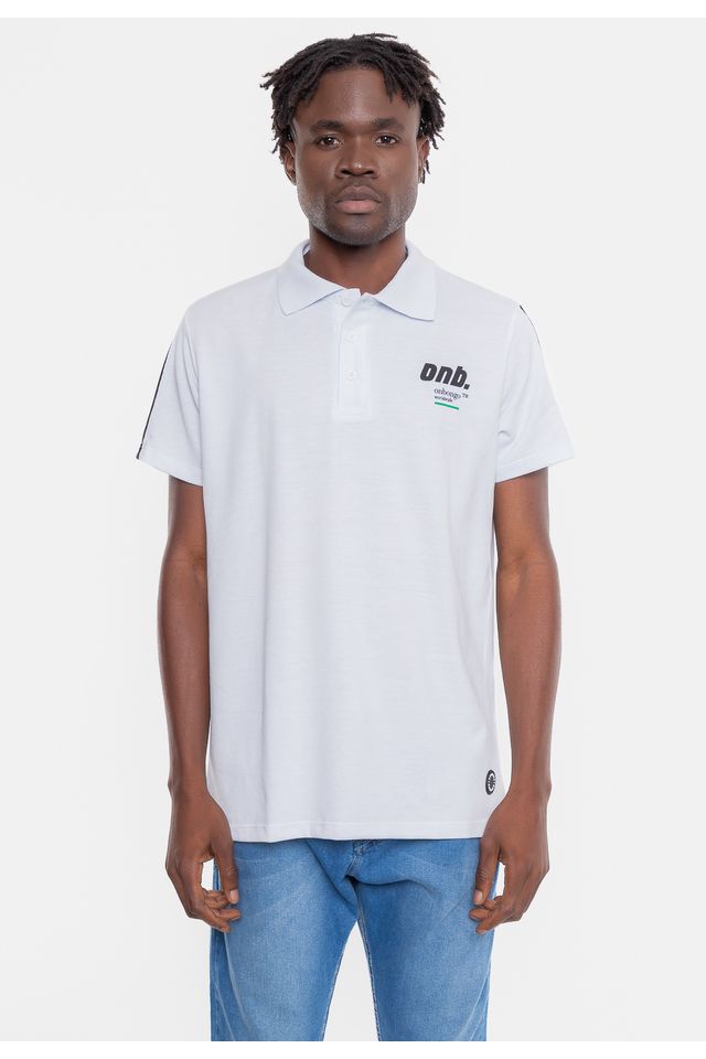 Camisa-Polo-Onbongo-Piquet-Branca Camisa-Polo-Onbongo-Piquet-Branca