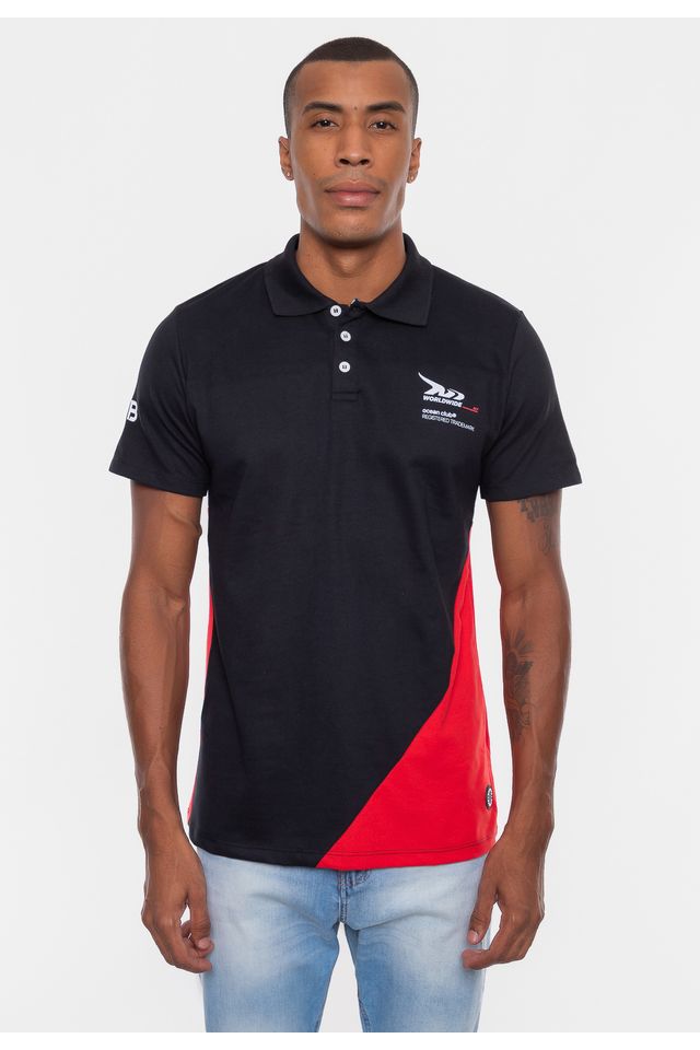 Camisa-Polo-Onbongo-Piquet-Preta Camisa-Polo-Onbongo-Piquet-Preta