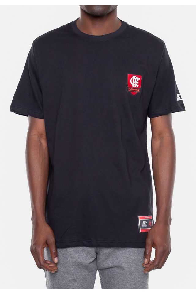 Camiseta-Starter-Estampada-Collab-Flamengo-Oficial-Preta