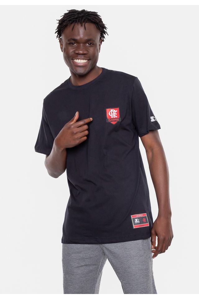 Camiseta-Starter-Estampada-Collab-Flamengo-Oficial-Preta