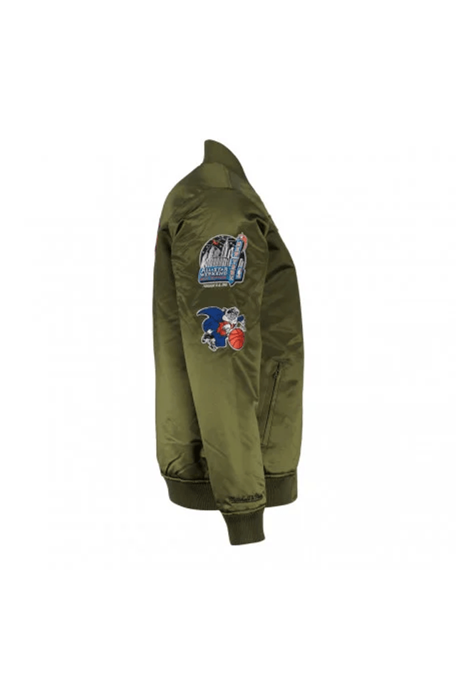Jaqueta-Mitchell---Ness-Giacca-Bomber-Satin-New-York-Knicks-Verde