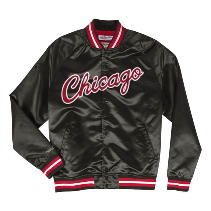 Jaqueta Mitchell & Ness Lightweight Satin Jacket Chicago Bulls