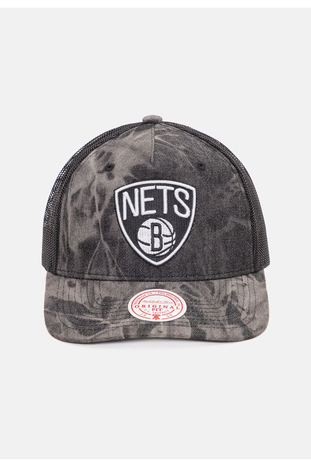 Bone-Mitchell---Ness-NBA-Burnt-Ends-Brooklyn-Nets-Preto Bone-Mitchell---Ness-NBA-Burnt-Ends-Brooklyn-Nets-Preto