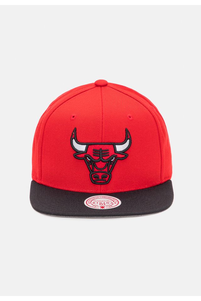 Bone-Mitchell---Ness-NBA-Team-2-Tone-Chicago-Bulls-Vermelho Bone-Mitchell---Ness-NBA-Team-2-Tone-Chicago-Bulls-Vermelho