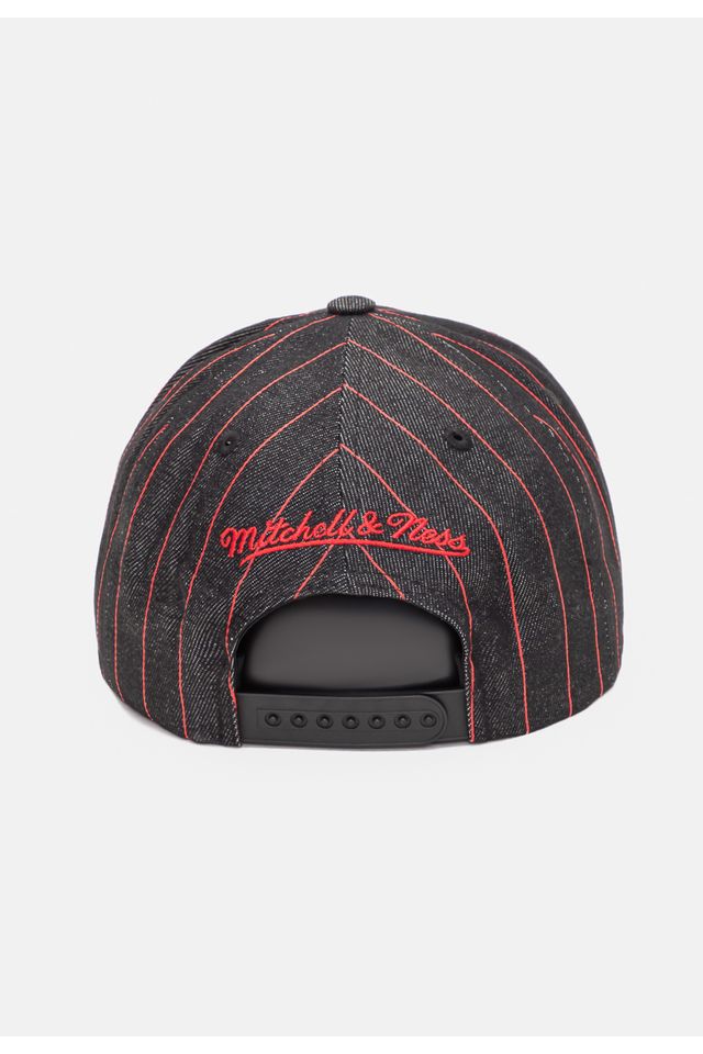 Bone-Mitchell---Ness-NBA-Dem-Stripes-Toronto-Raptors-Preto
