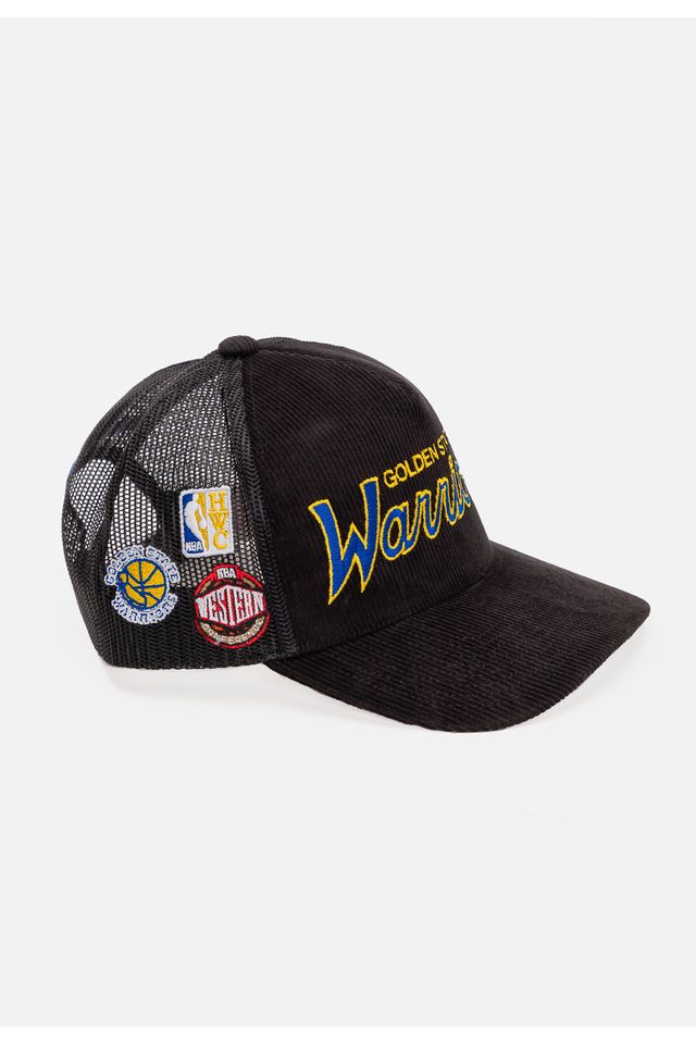 Bone-Mitchell---Ness-NBA-Times-Up-Trucker-Golden-State-Warriors-Preto