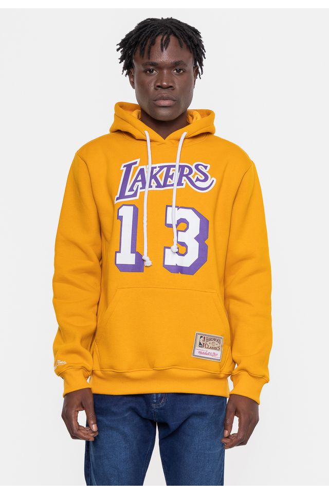 Moletom-Mitchell---Ness-Masculino-Chamberlain-Los-Angeles-Lakers-Mostarda Moletom-Mitchell---Ness-Masculino-Chamberlain-Los-Angeles-Lakers-Mostarda