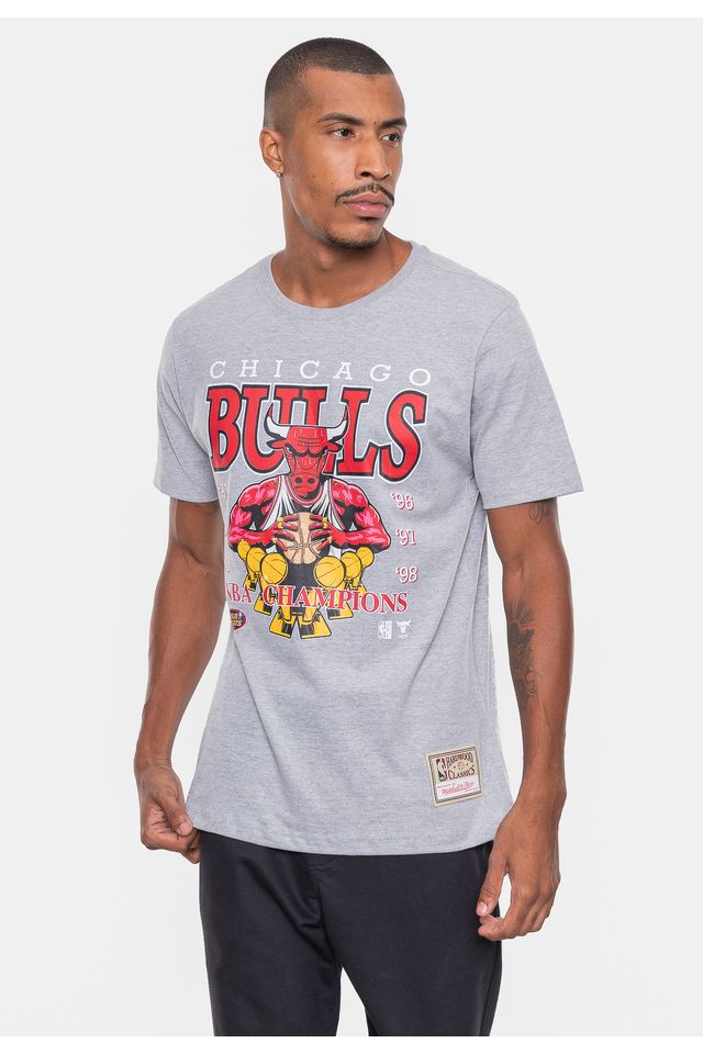 Camiseta-Mitchell---Ness-NBA-Finals-Chicago-Bulls-Cinza-Mescla