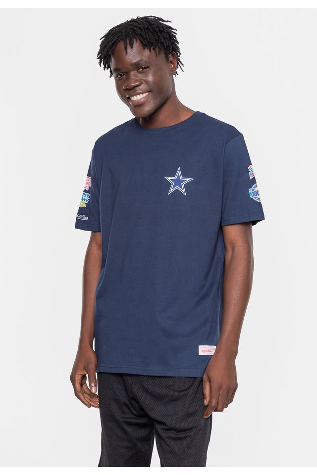 Camiseta-Mitchell---Ness-Masculina-NFL-Superbowl-Champ-Dallas-Cowboys-Azul-Marinho