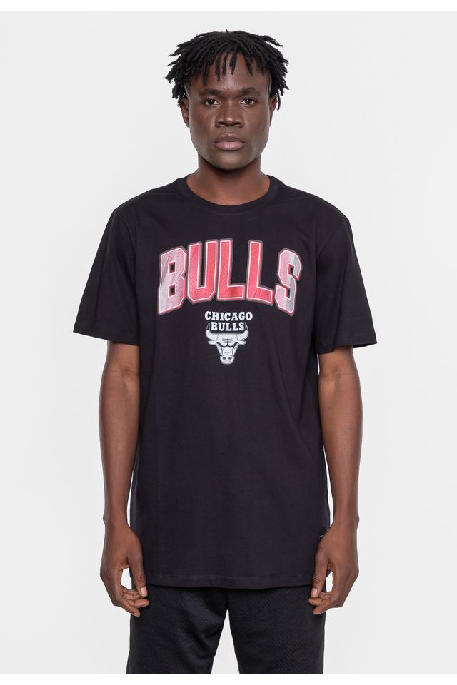 Camiseta-NBA-Masculina-Metallic-Chicago-Bulls-Preta