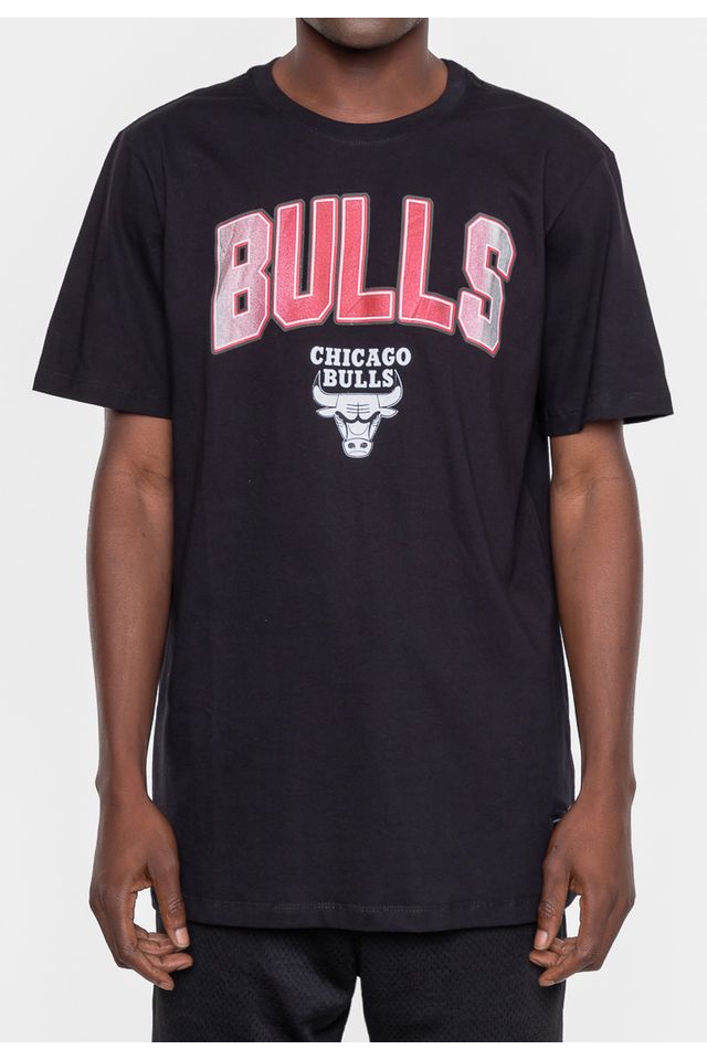 Camiseta-NBA-Masculina-Metallic-Chicago-Bulls-Preta