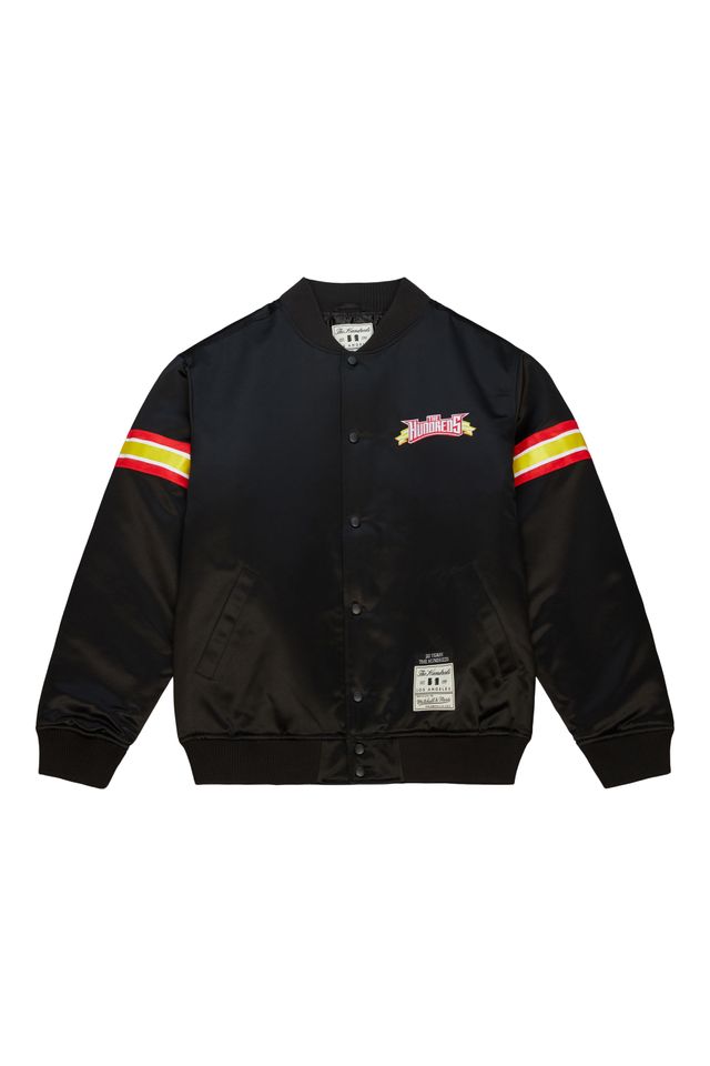 Jaqueta-Mitchell---Ness-The-Hundreds-Satin-Jacket-Preta Jaqueta-Mitchell---Ness-The-Hundreds-Satin-Jacket-Preta