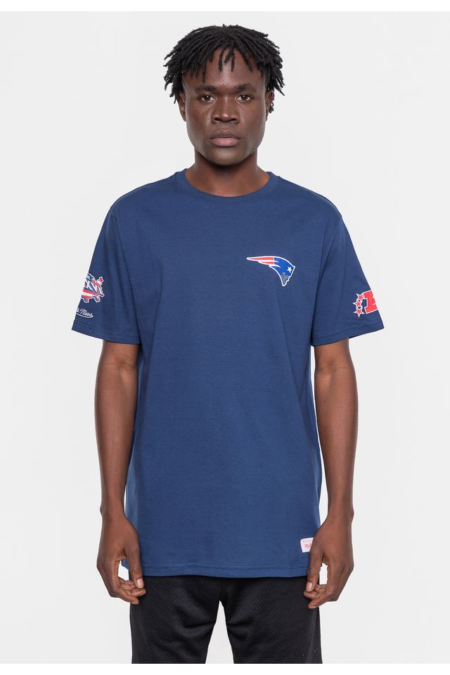Camiseta-Mitchell---Ness-Masculina-NFL-Superbowl-Champ-New-England-Patriots-Azul-Marinho