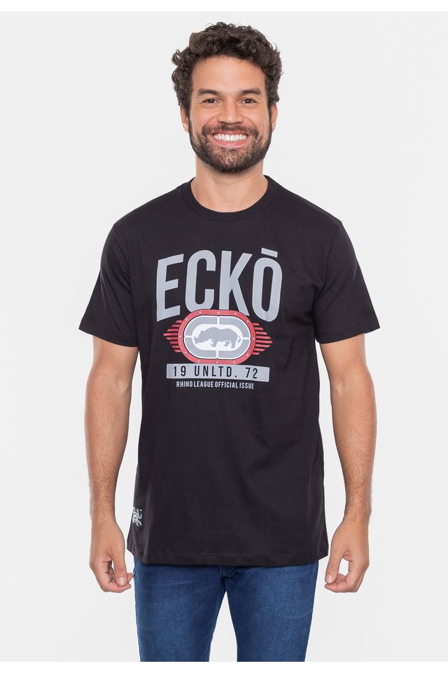 Camiseta-Ecko-Masculina-Vintage-Preta