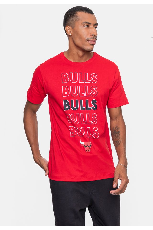 Camiseta-NBA-Contour-Chicago-Bulls-Vermelha