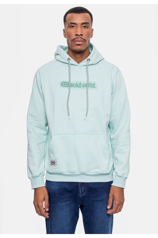 Moletom-Ecko-Canguru-Masculino-Fashion-Basic-Rubber-Verde-Agua