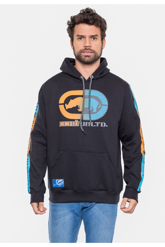 Moletom-Ecko-Canguru-Fechado-Preto