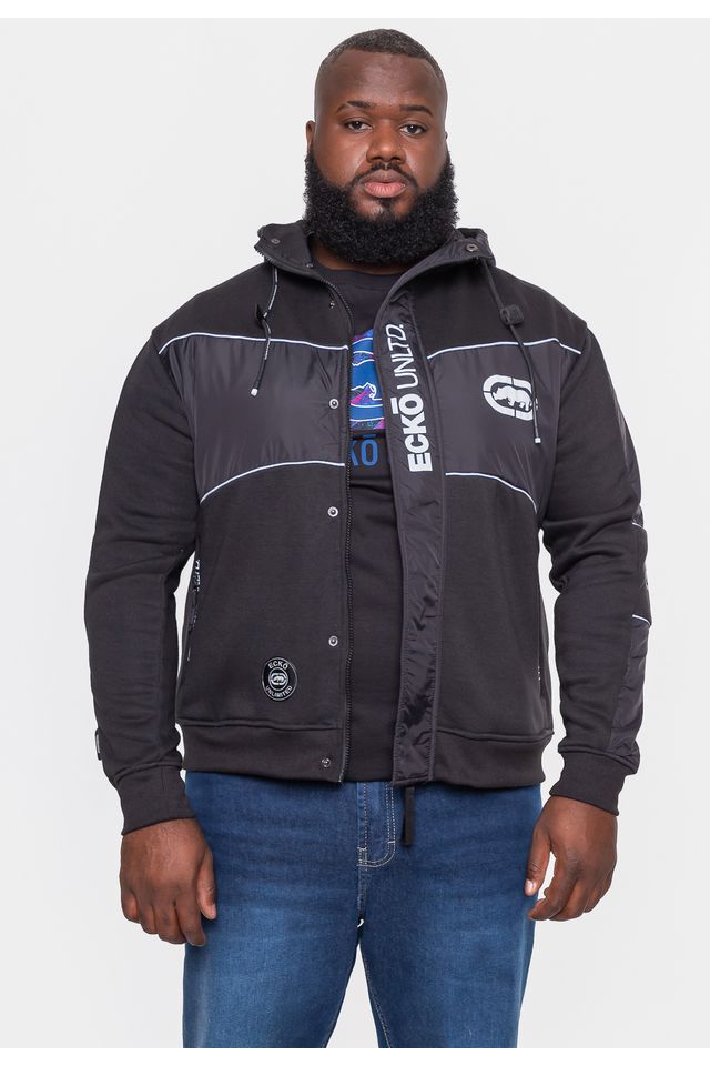 Moletom-Ecko-Canguru-Aberto-Preto Moletom-Ecko-Canguru-Aberto-Preto