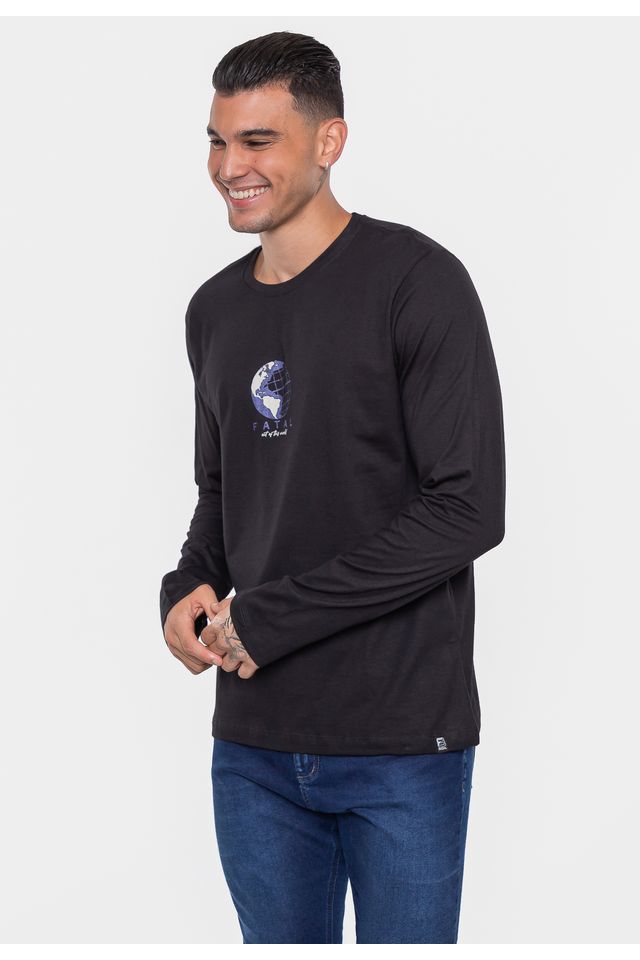Camiseta-Fatal-Estampada-Out-Preta