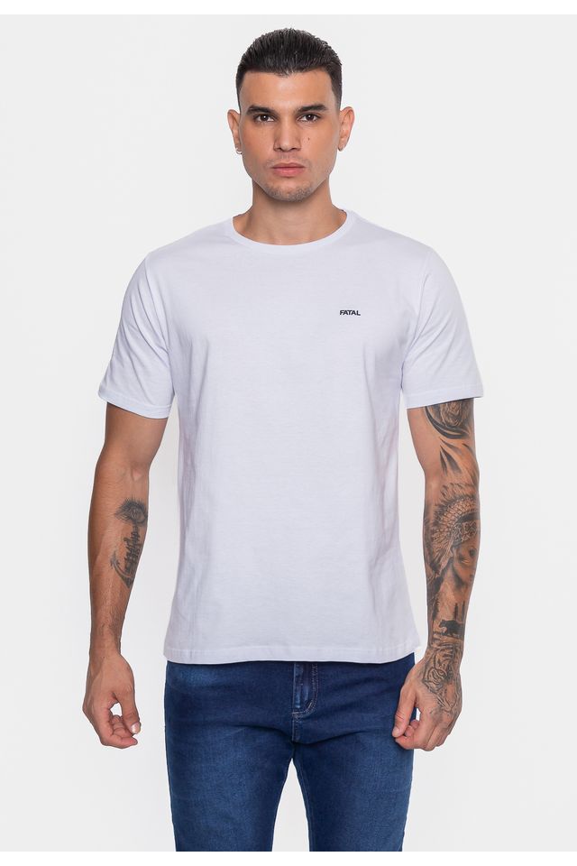 Camiseta-Fatal-Estampada-Littlestan-Branca Camiseta-Fatal-Estampada-Littlestan-Branca