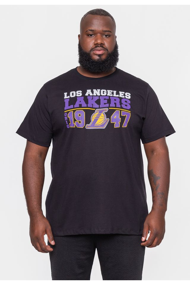 Camiseta-NBA-Masculina-Decade-Los-Angeles-Lakers-Preta