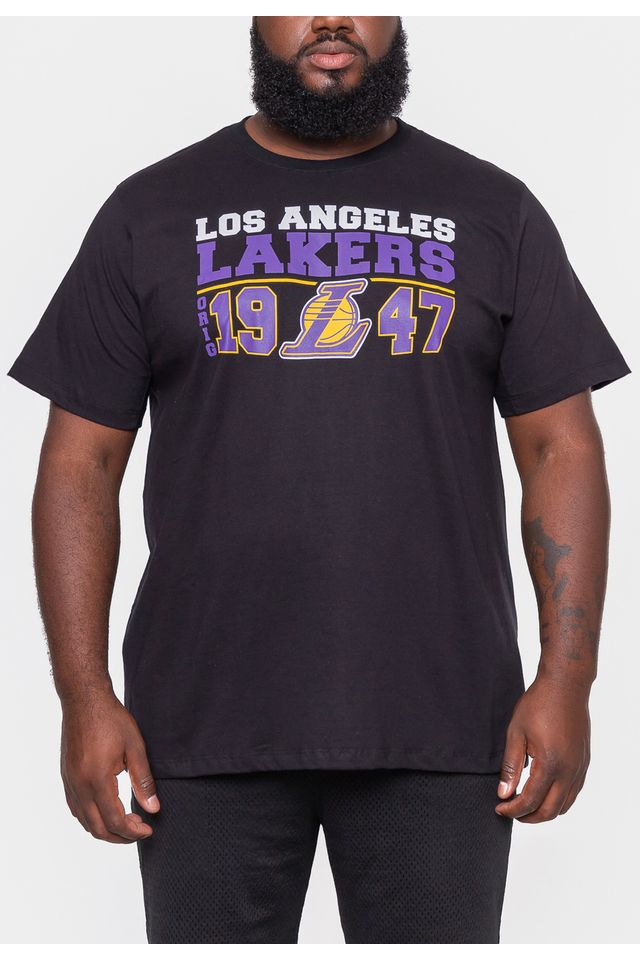Camiseta-NBA-Masculina-Decade-Los-Angeles-Lakers-Preta