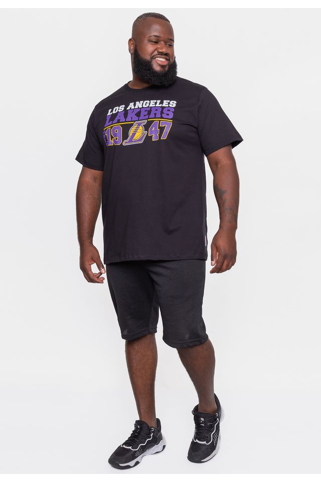 Camiseta-NBA-Masculina-Decade-Los-Angeles-Lakers-Preta