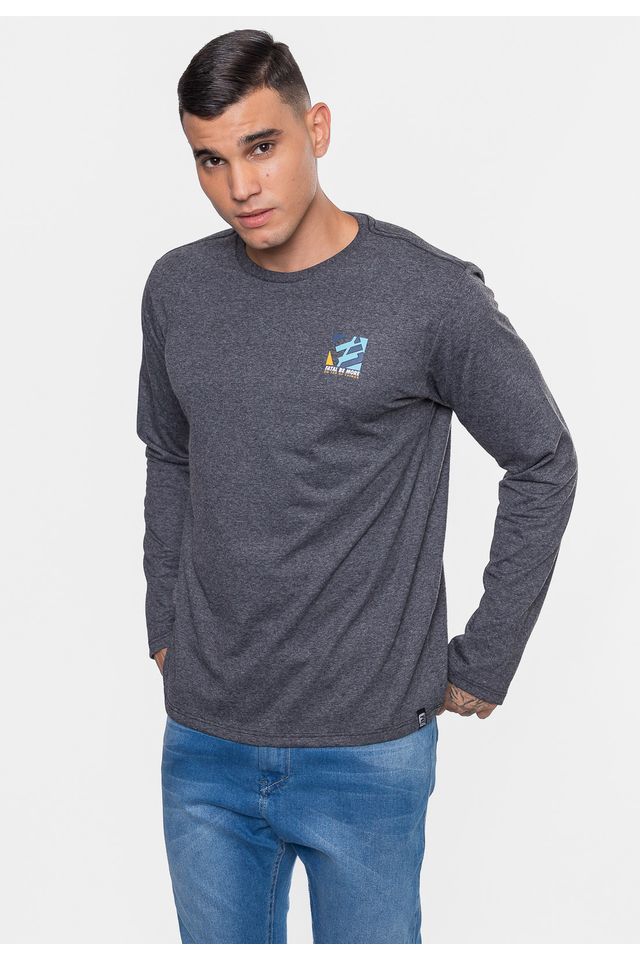 Camiseta-Fatal-Manga-Longa-Climber-Preta-Mescla-Vintage