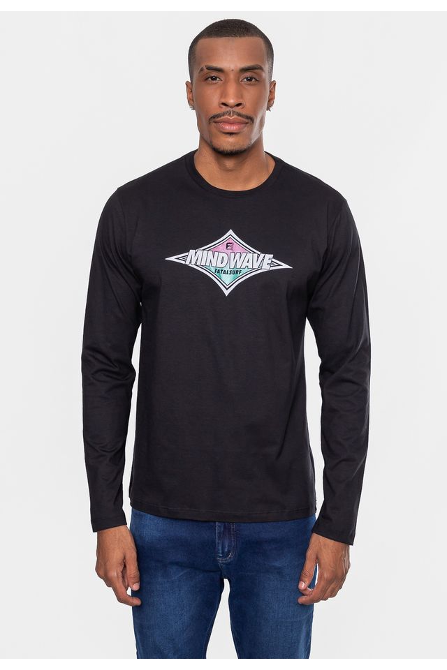 Camiseta-Fatal-Manga-Longa-Mindw-Preta
