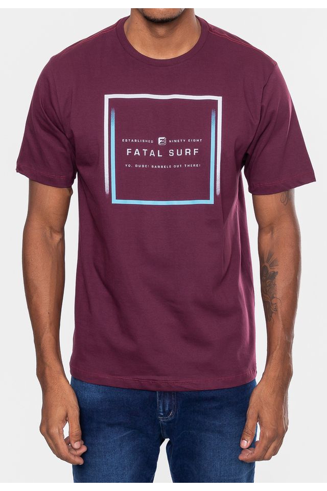 Camiseta-Fatal-Estampada-Square-Vinho-Merlot