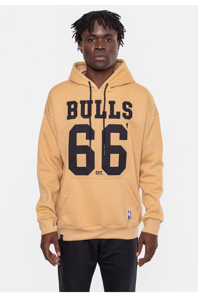Moletom-NBA-Masculino-Number-Twil-Chicago-Bulls-Bege-Mascavo