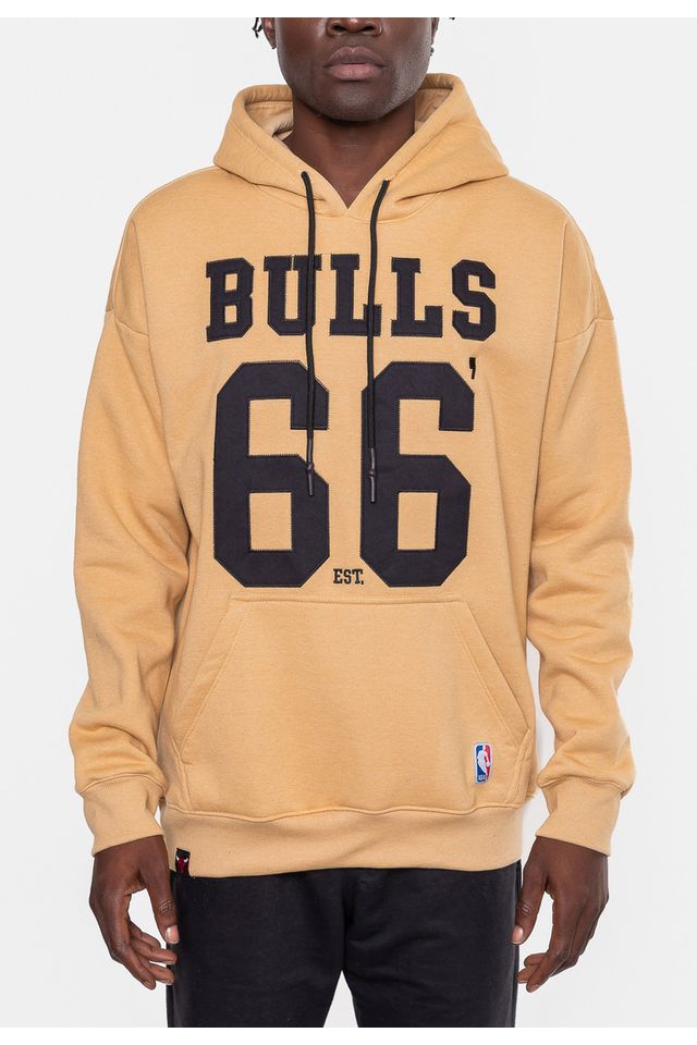 Moletom-NBA-Masculino-Number-Twil-Chicago-Bulls-Bege-Mascavo