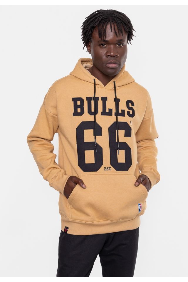 Moletom-NBA-Masculino-Number-Twil-Chicago-Bulls-Bege-Mascavo