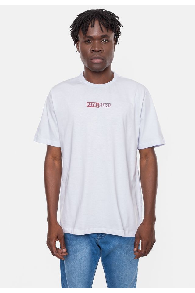 Camiseta-Fatal-Masculina-Fashion-Basic-Tremble-Branca Camiseta-Fatal-Masculina-Fashion-Basic-Tremble-Branca