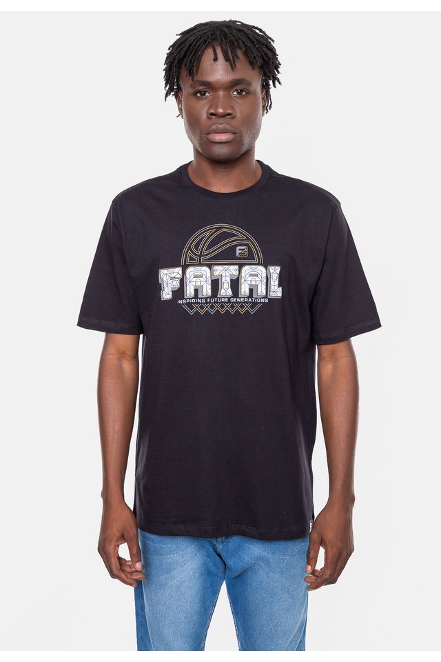 Camiseta-Fatal-Masculina-Estampada-Preta Camiseta-Fatal-Masculina-Estampada-Preta