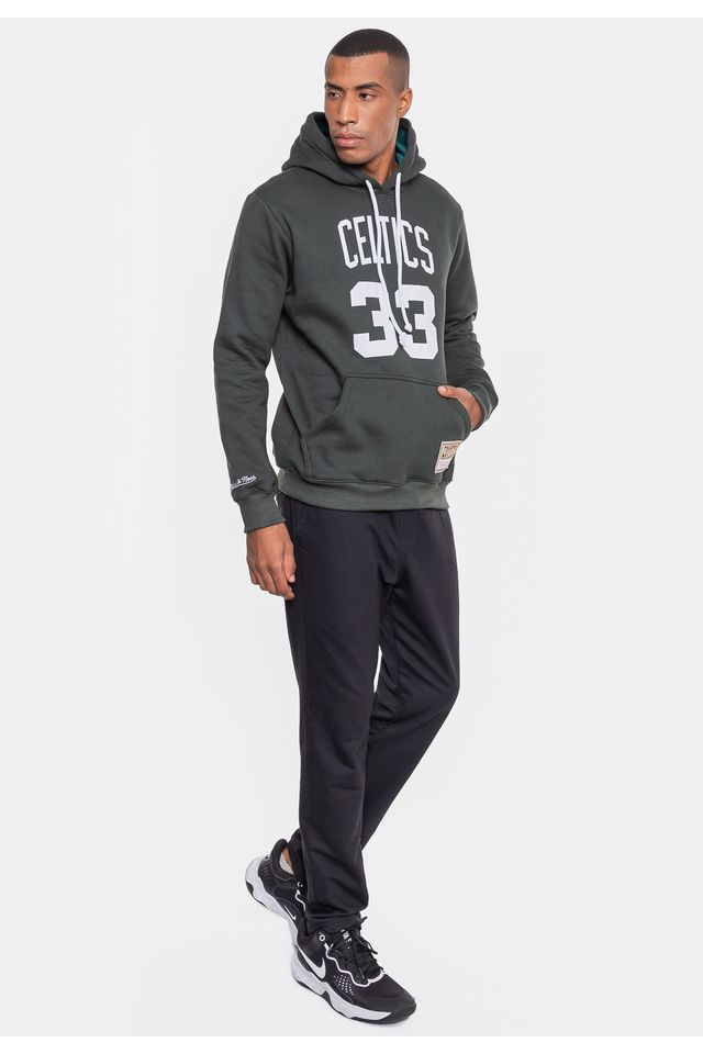 Moletom-Mitchell---Ness-Masculino-Boston-Celtics-Larry-Bird-Militar-Galapagos